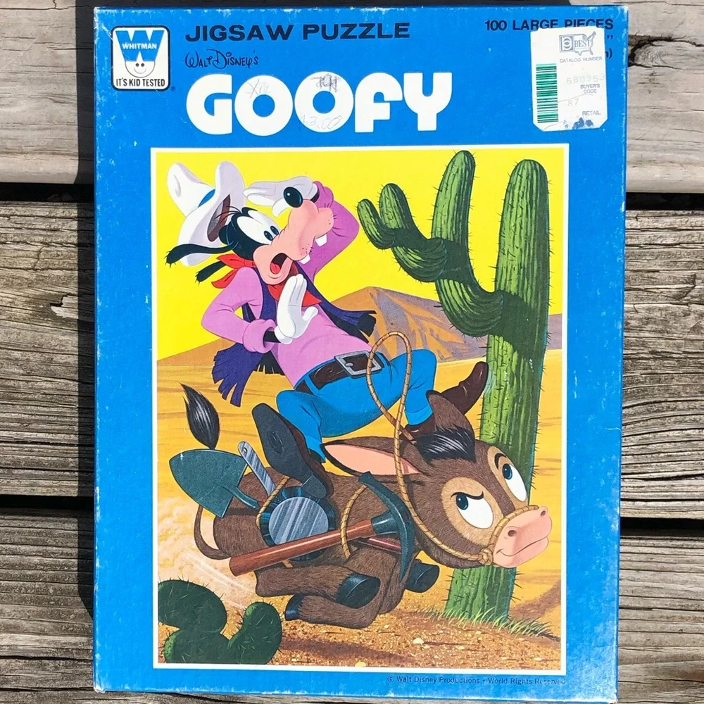 - ‘Cowboy Goofy’ 100 Pc Puzzle! EUC!